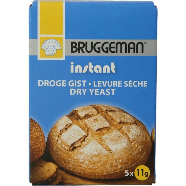 Bruggeman Instant gist (5 x 11 gram) (55 Gram)