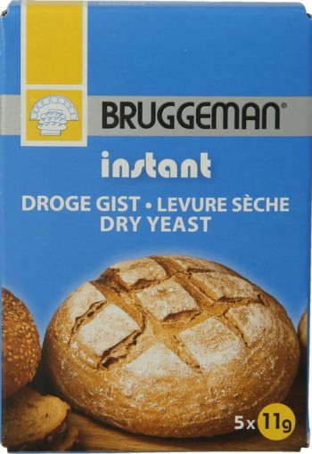 Bruggeman Instant gist (5 x 11 gram) (55 Gram)