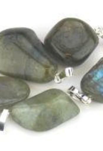 Steengoed Labradoriet hanger (5 Stuks)