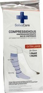 Solvacare Compressiekous wit XL 29 - 33 cm (1 Paar)