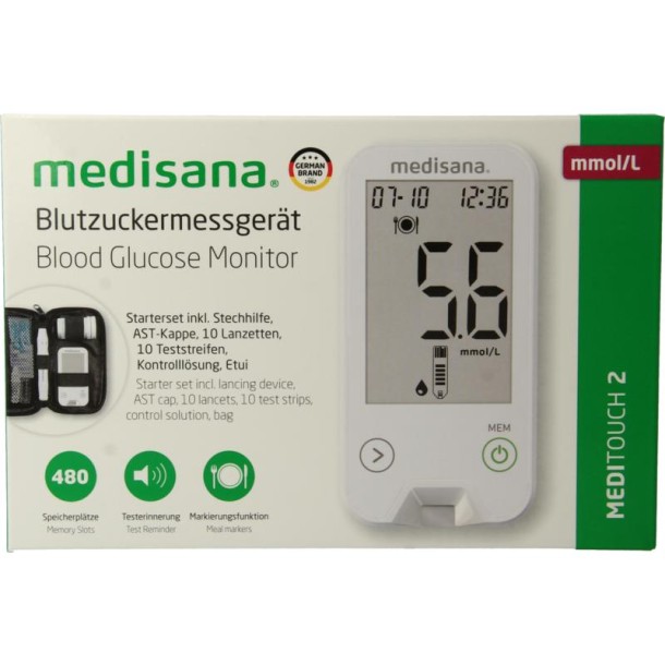 Medisana Meditouch 2 glucosemeter USB (1 Stuks)
