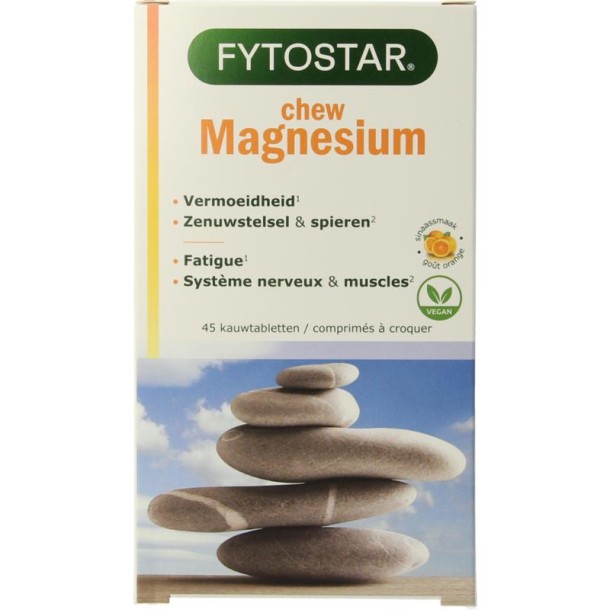 Fytostar Magnesium chew kauwtabletten (45 Kauwtabletten)
