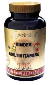 Artelle Kindermulti aardbei (100 Kauwtabletten)