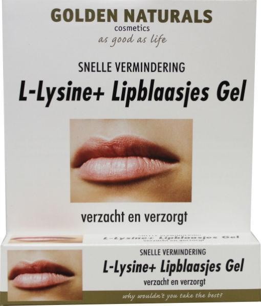 Golden Naturals L-Lysine+ lipblaasjes gel tube (15 Milliliter)