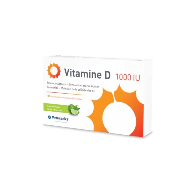 Metagenics Vitamine D 1000IU (84 Kauwtabletten)