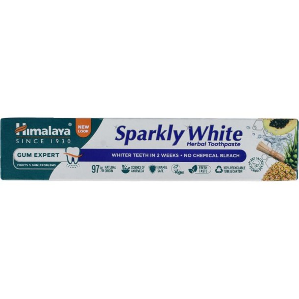 Himalaya Tandpasta kruiden sparkly white (75 Milliliter)