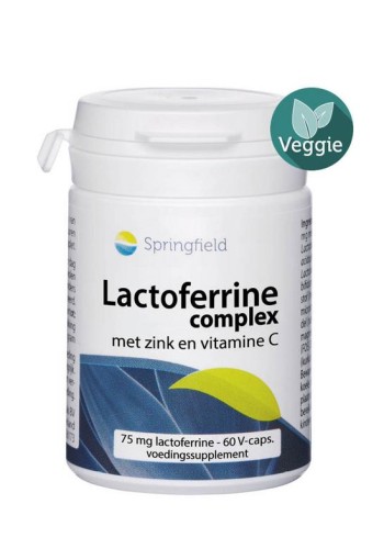 Springfield Lactoferrine 75mg (60 Vegetarische capsules)