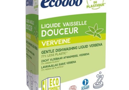 Ecodoo Afwasmiddel vloeibaar zacht verbena bio navul (5 Liter)