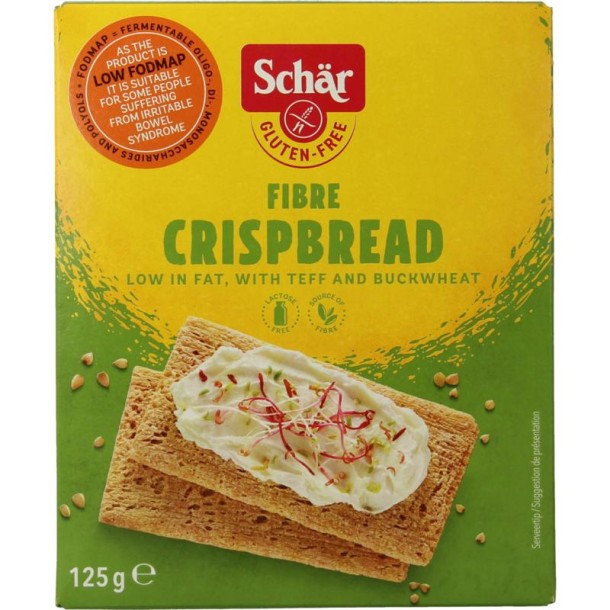 Dr Schar Fibre crispbread/crackers glutenvrij (125 Gram)