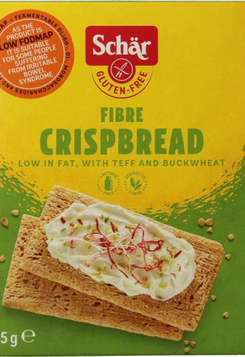 Dr Schar Fibre crispbread/crackers glutenvrij (125 Gram)