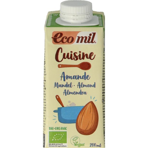 Ecomil Cuisine amandel bio (200 Milliliter)