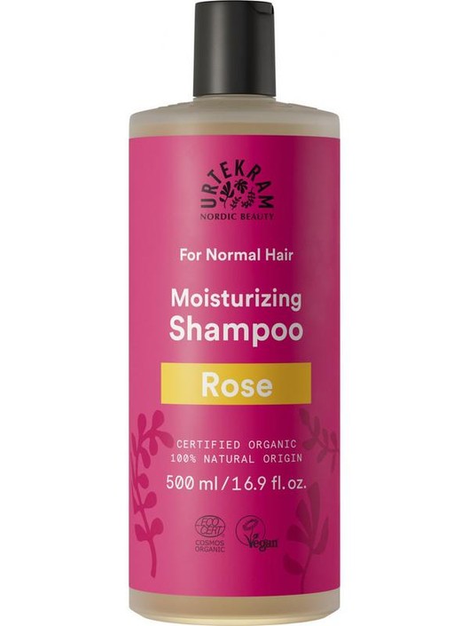 Urtekram Shampoo rozen normaal haar (500 Milliliter)