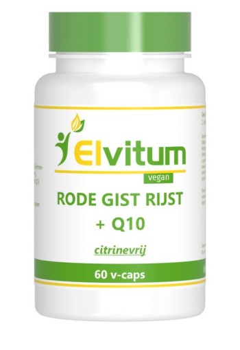 Elvitaal/elvitum Rode gistrijst + Q10 (60 Vegetarische capsules)