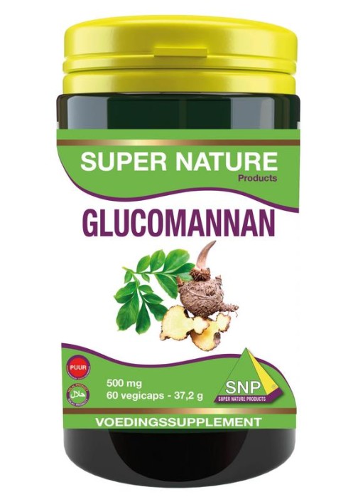 SNP Glucomannan 500mg puur (60 Vegetarische capsules)