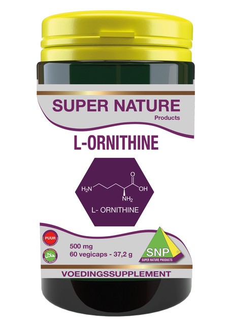 SNP L-Ornithine 500mg puur (60 Vegetarische capsules)