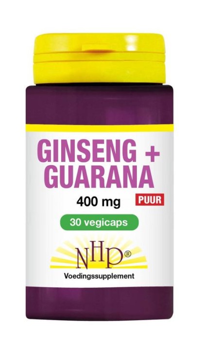 NHP Ginseng guarana 400mg puur (30 Capsules)