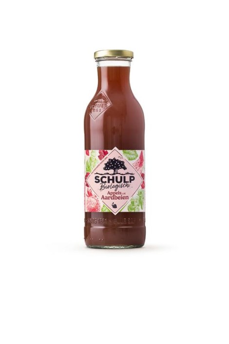Schulp Appel & aardbeiensap bio (750 Milliliter)