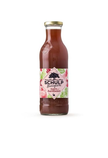 Schulp Appel & aardbeiensap bio (750 Milliliter)
