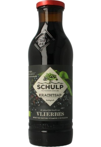Schulp Krachtsap vlierbessensap puur bio (750 Milliliter)
