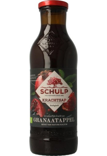 Schulp Krachtsap granaatappel puur bio (750 Milliliter)