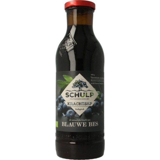 Schulp Krachtsap blauwe bessensap puur bio (750 Milliliter)
