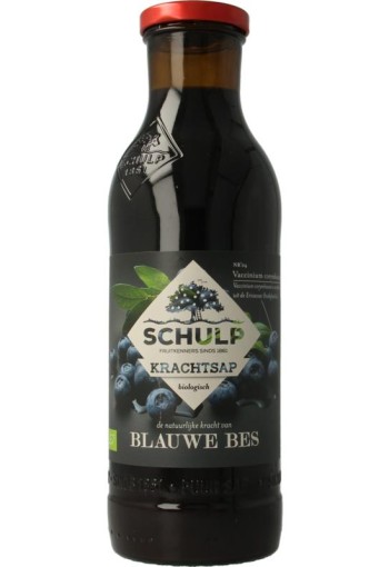 Schulp Krachtsap blauwe bessensap puur bio (750 Milliliter)