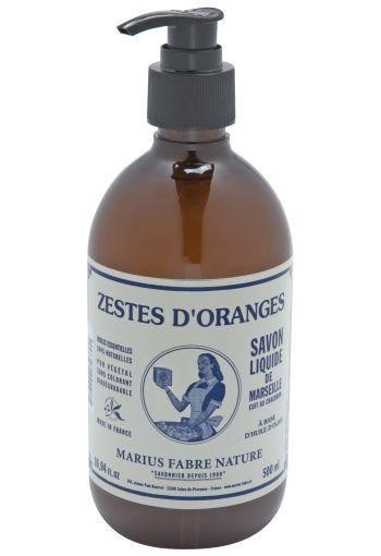 Marius Fabre Nature Marseille zeep sinaasschil met pomp (500 Milliliter)