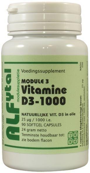 Alfytal Vitamine D3-1000 (90 Softgels)
