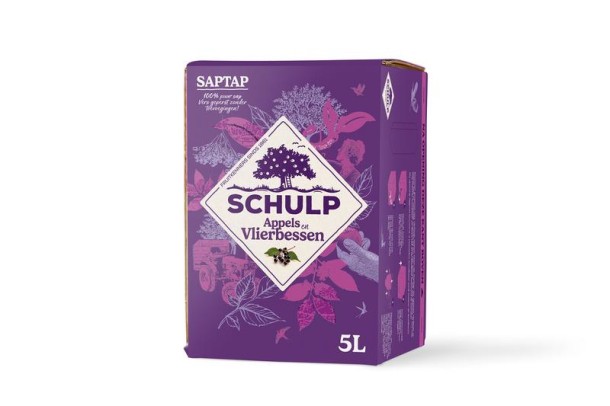 Schulp Saptap appel & vlierbessensap (5 Liter)