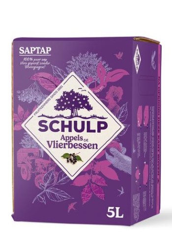 Schulp Saptap appel & vlierbessensap (5 Liter)