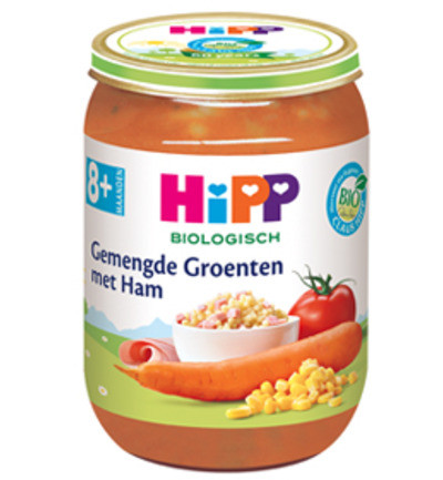 Hipp Gemengde Groenten Met Ham 190g