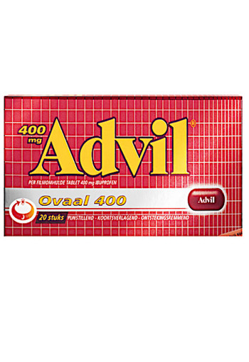 Ad­vil Ovaal 400 mg 20 stuks