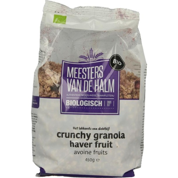 De Halm Haver crunchy fruit bio (450 Gram)