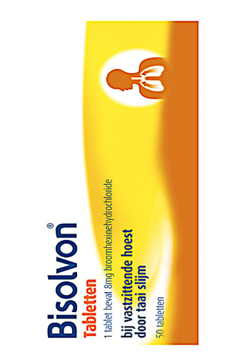 Bisolvon Tabletten 8 mg Broomhexinehydrochloride 50 stuks