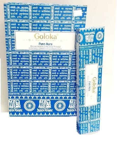 Goloka Wierookstokjes pure aura (15 Gram)