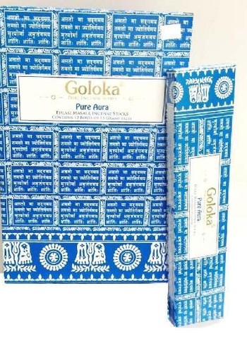 Goloka Wierookstokjes pure aura (15 Gram)