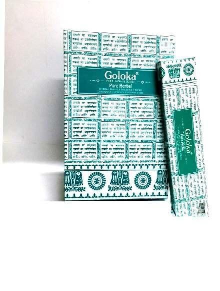 Goloka Wierookstokjes pure herbal (15 Gram)