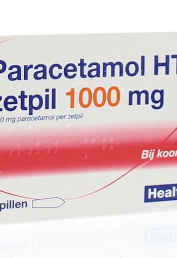 Healthypharm Paracetamol 1000 mg (10 Zetpillen)