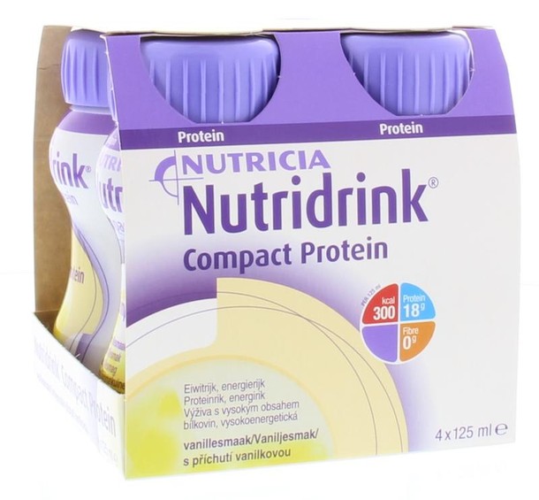 Nutricia Compact protein vanille 125ml (4 Stuks)