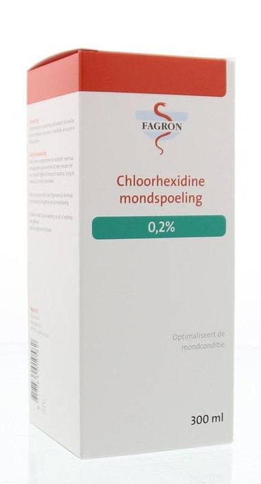 Fagron Chloorhexidine mondspoeling 0.2% (300 Milliliter)