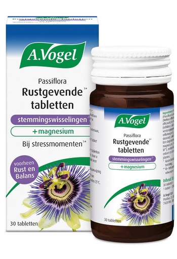 A Vogel Passiflora rustgevende tabl. stemmingswisselingen (30 Tabletten)