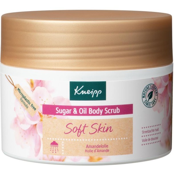 Kneipp Soft skin sugar & oil body scrub amandelolie (220 Gram)