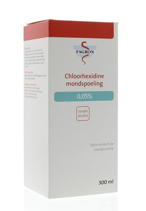 Fagron Chloorhexidine mondspoeling 0.05% (300 Milliliter)