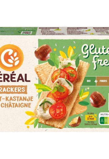 Cereal Cracker rijst kastanje bio (250 Gram)