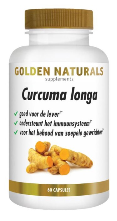 Golden Naturals Curcuma longa (60 Vegetarische capsules)