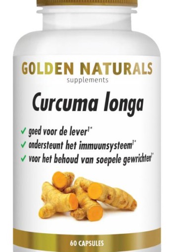 Golden Naturals Curcuma longa (60 Vegetarische capsules)