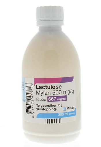 Mylan Lactulose stroop 500 mg (300 Milliliter)