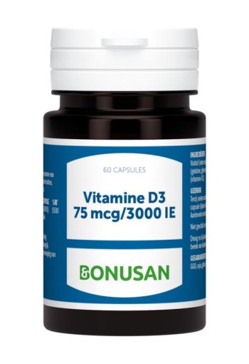 Bonusan Vitamine D3 75 mcg / 3000 IE (60 Softgels)
