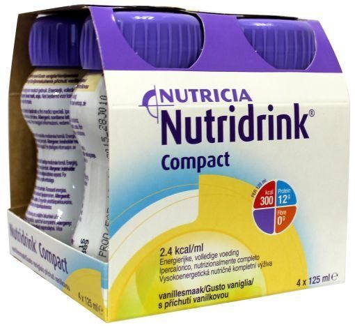 Nutridrink Compact vanille 125ml (4 Stuks)