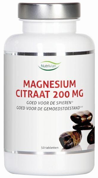 Nutrivian Magnesium citraat 200 mg (50 Tabletten)